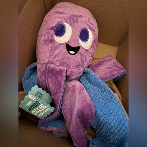 New XL Bark Box " Mondo Ollie " Dog Toy Extra Large Purple & Blue Giant Octopus